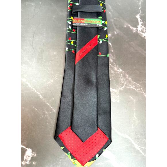 Hallmark Greetings Holiday Tie Reindeer Antler Christmas Tree 100% Polyester - Picture 4 of 4